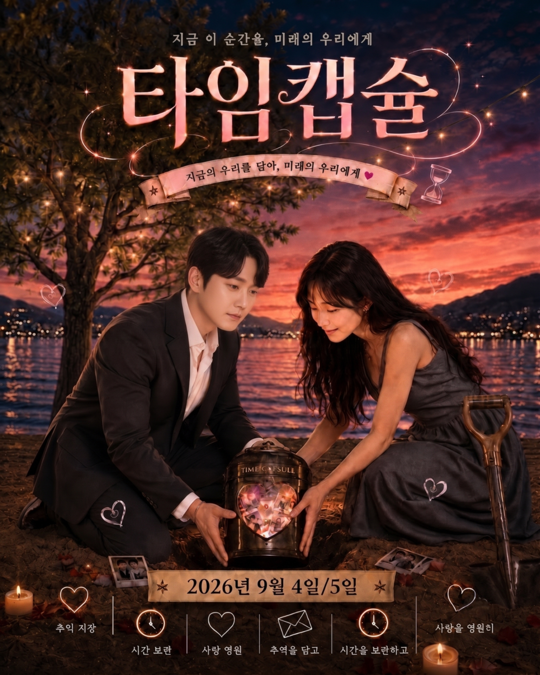 타임캡슐 · 비아이피 공식 블로그 이벤트 포스터